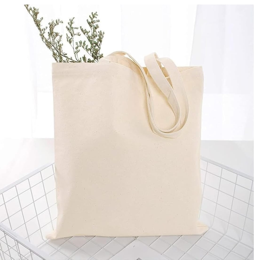 NATURAL TOTE BAGS | PURE COTTON ORGANIC ECO-FRIENDLY BAGS
